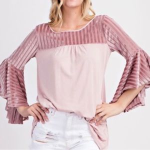 Pink pullover top